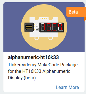 Alphanumeric extension